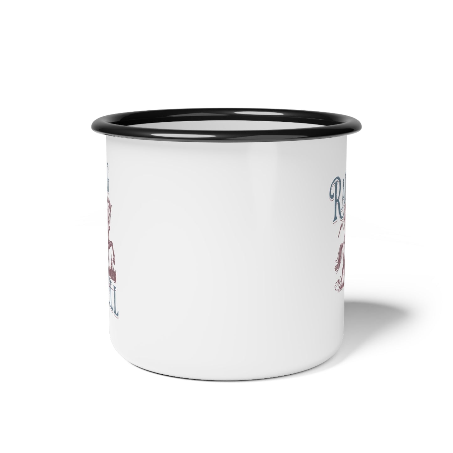 Camp Cup - Raising Hell Cowgirl Enamel Mug