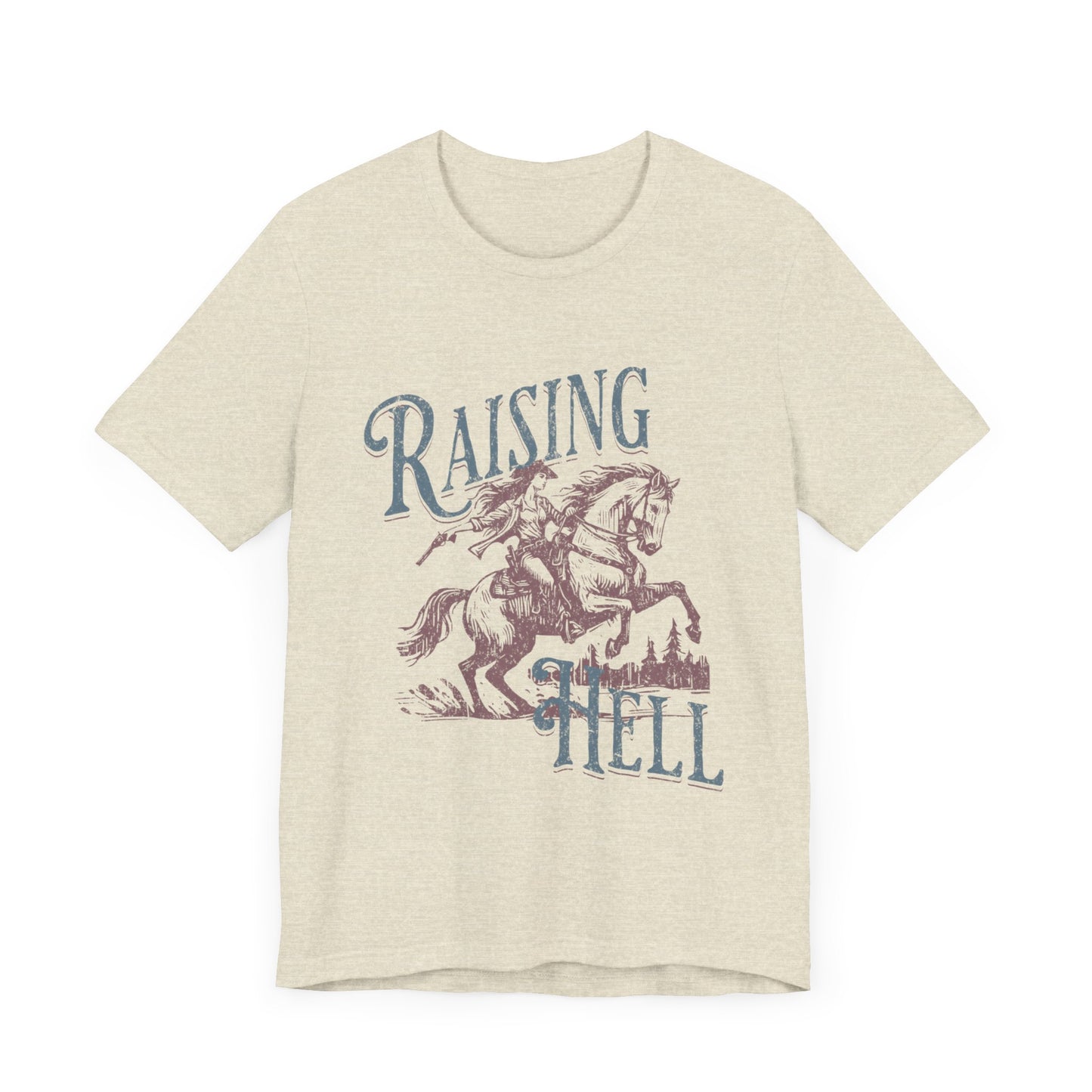 Raising Hell Cowgirl - Unisex Jersey Short Sleeve Tee