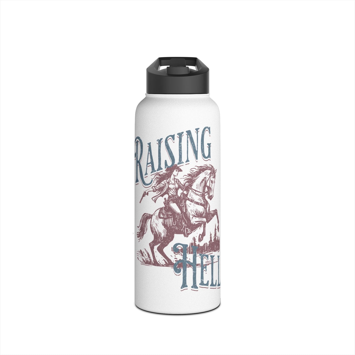 Raising Hell - Stainless Steel Water Bottle, Standard Lid