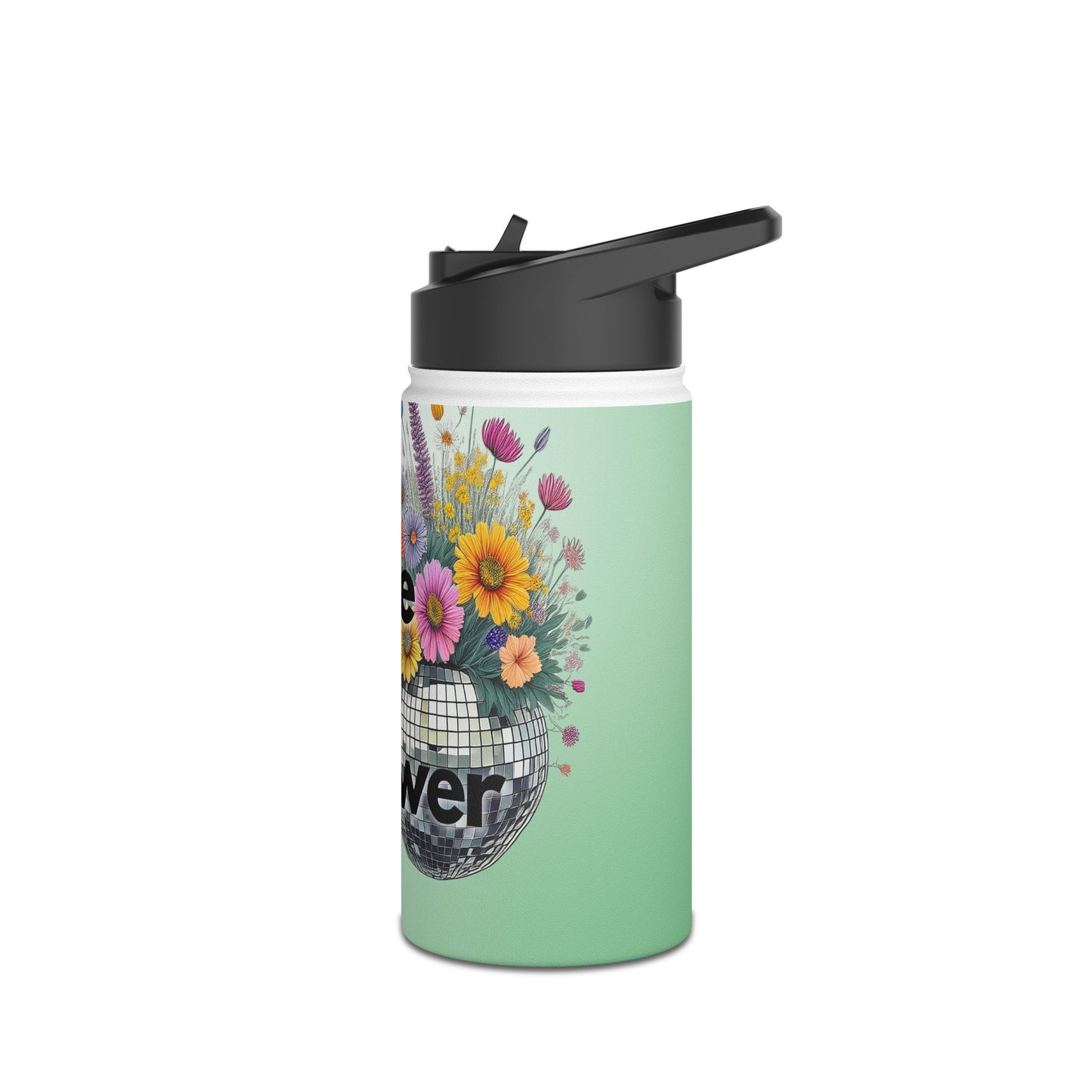 Wildflower Disco Ball - All Things Alice - Stainless Steel Water Bottle, Standard Lid