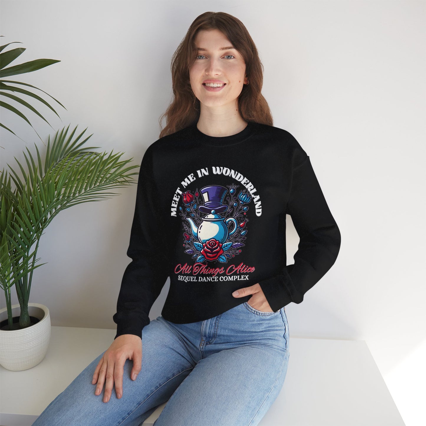 Meet Me In Wonderland - Gildan 18000 Sweatshirt