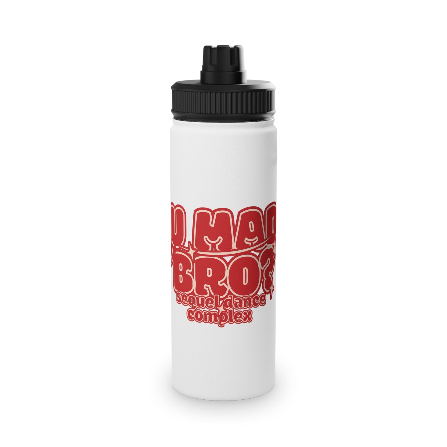 U Mad Bro? - Stainless Steel Water Bottle, Sports Lid