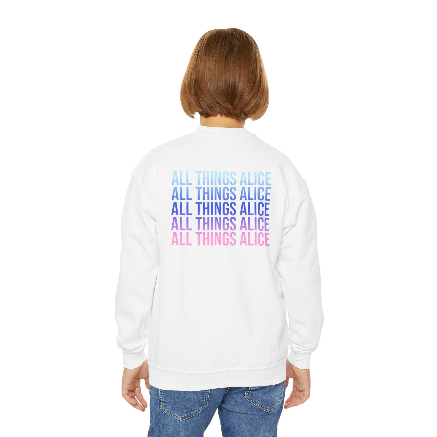 Bubblegum Queen Youth Crewneck Sweatshirt