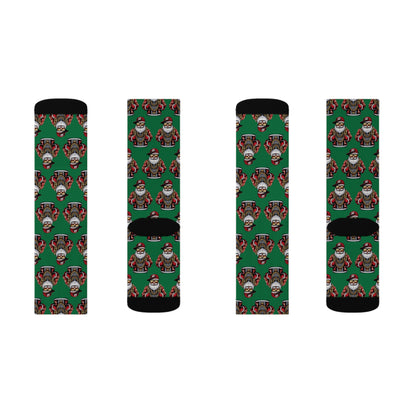 90s Hip Hop Santa Pattern Socks