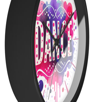 Dance Watercolor Splash Wall Clock