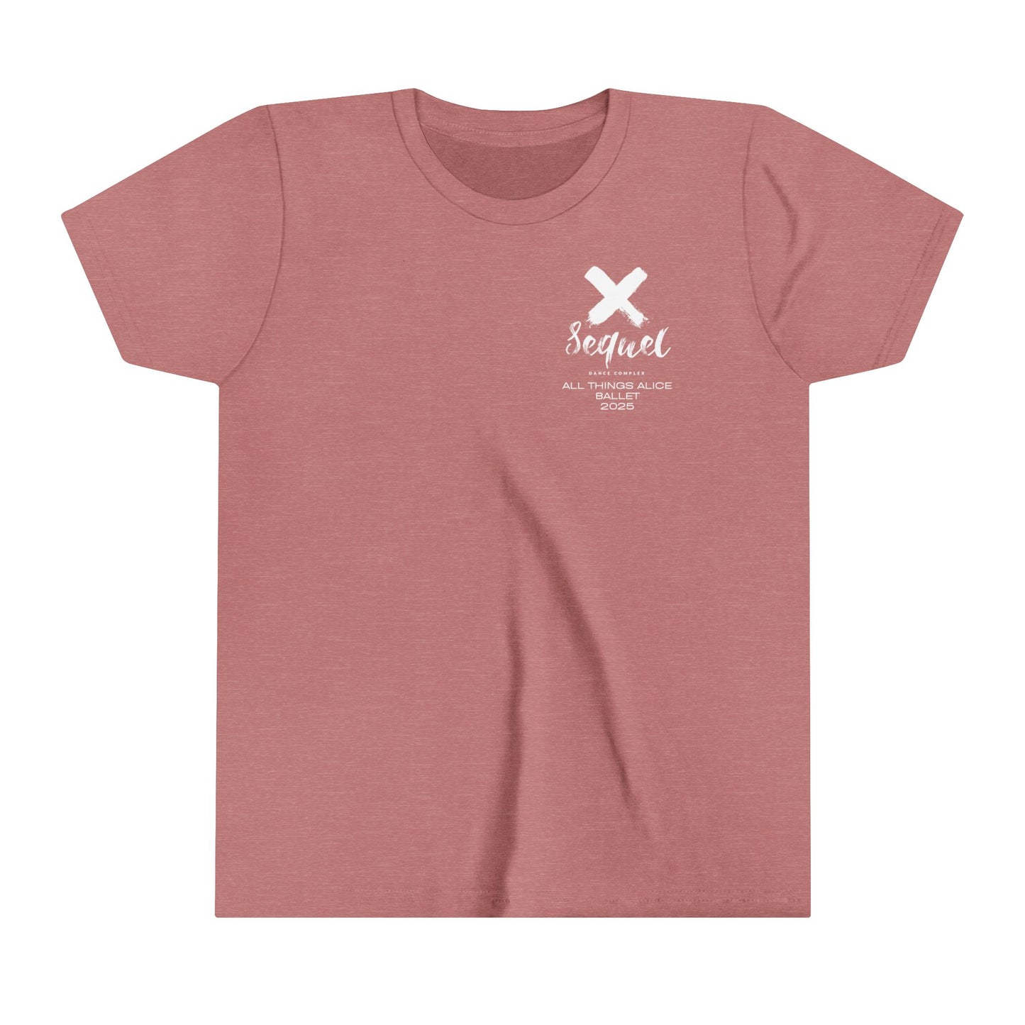 Here for the Tea Back Imprint with small left chest logo-- Youth Short Sleeve Tee