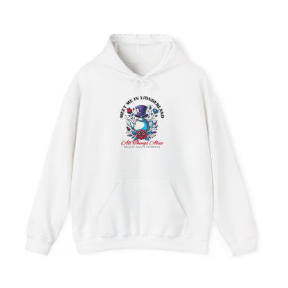 All Things Alice - Meet Me In Wonderland - Unisex Heavy Blend™ Hooded Sweatshirt