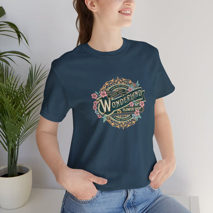 Wonderland Flower Shop - Unisex Jersey Short Sleeve Tee Express Delivery available