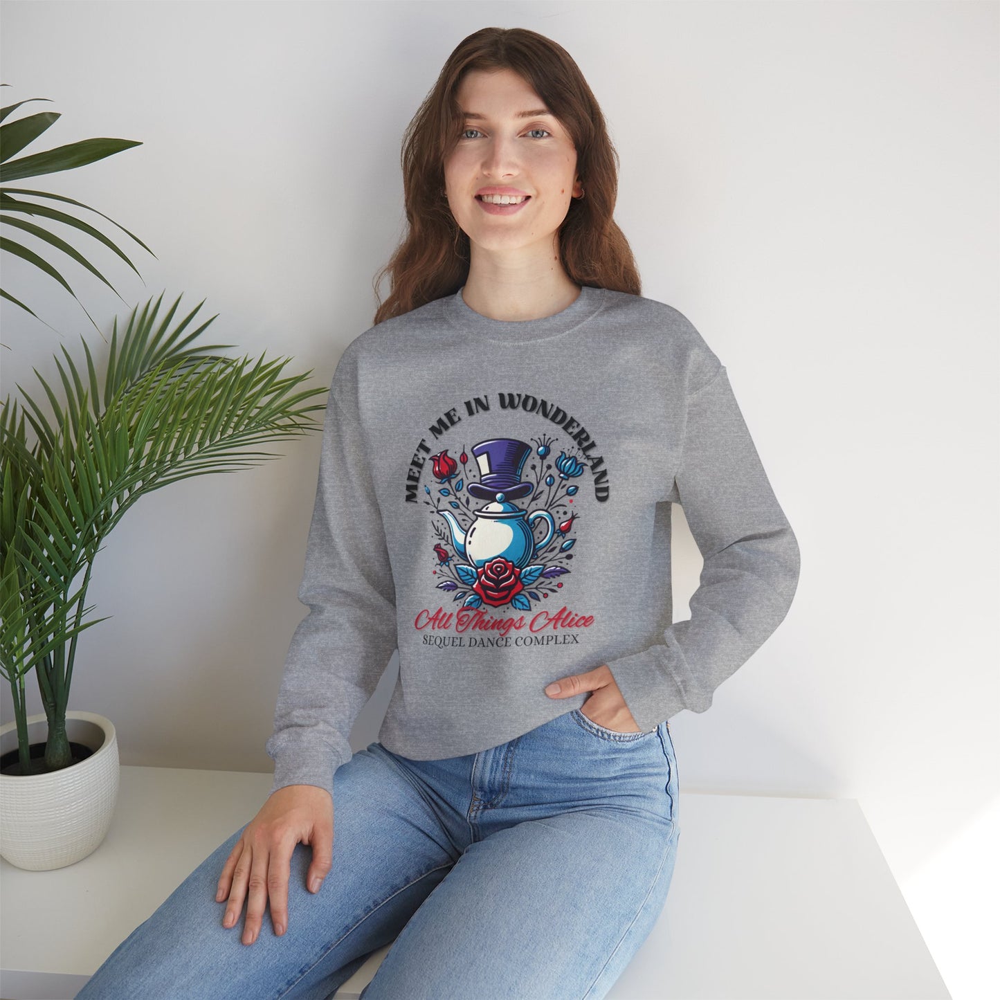 Meet Me In Wonderland - Gildan 18000 Sweatshirt