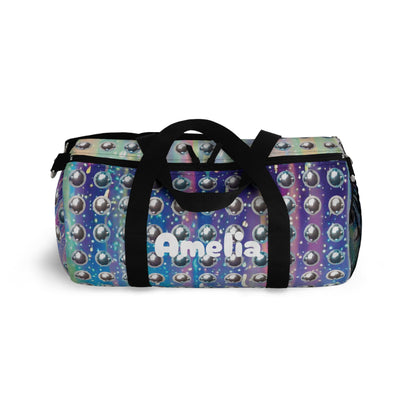 Holographic Disco Ball Duffel Bag with optional Personalization