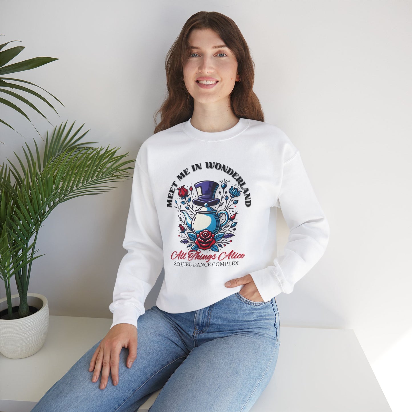 Meet Me In Wonderland - Gildan 18000 Sweatshirt