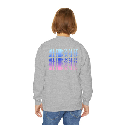 Bubblegum Queen Youth Crewneck Sweatshirt