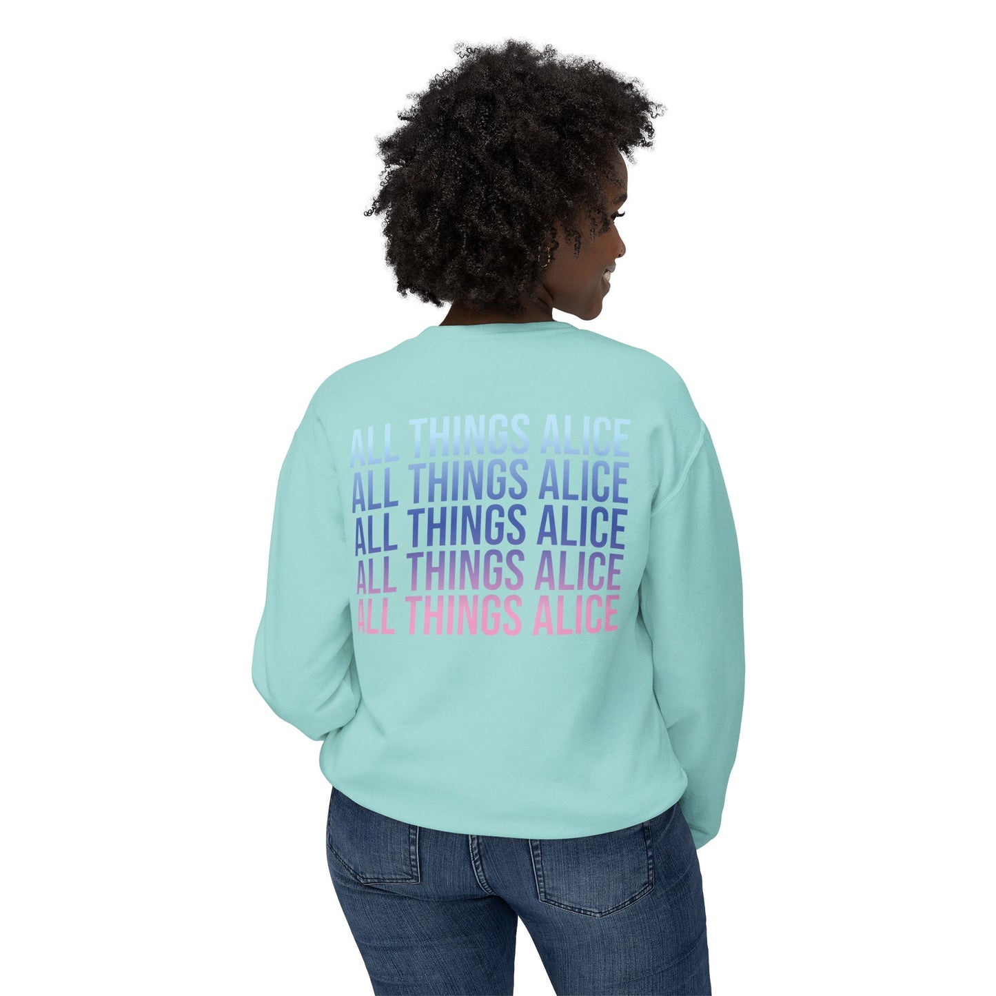 Bubblegum queen Comfort Colors Unisex Lightweight Crewneck Sweatshirt