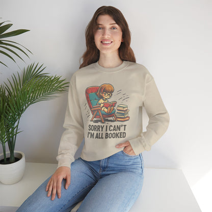 Book Lover Sweatshirt - Sorry I Can't I'm All Book Pullover