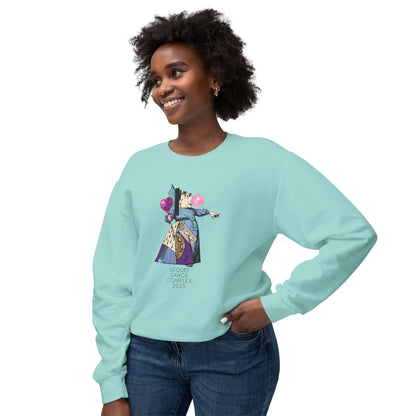 Bubblegum queen Comfort Colors Unisex Lightweight Crewneck Sweatshirt