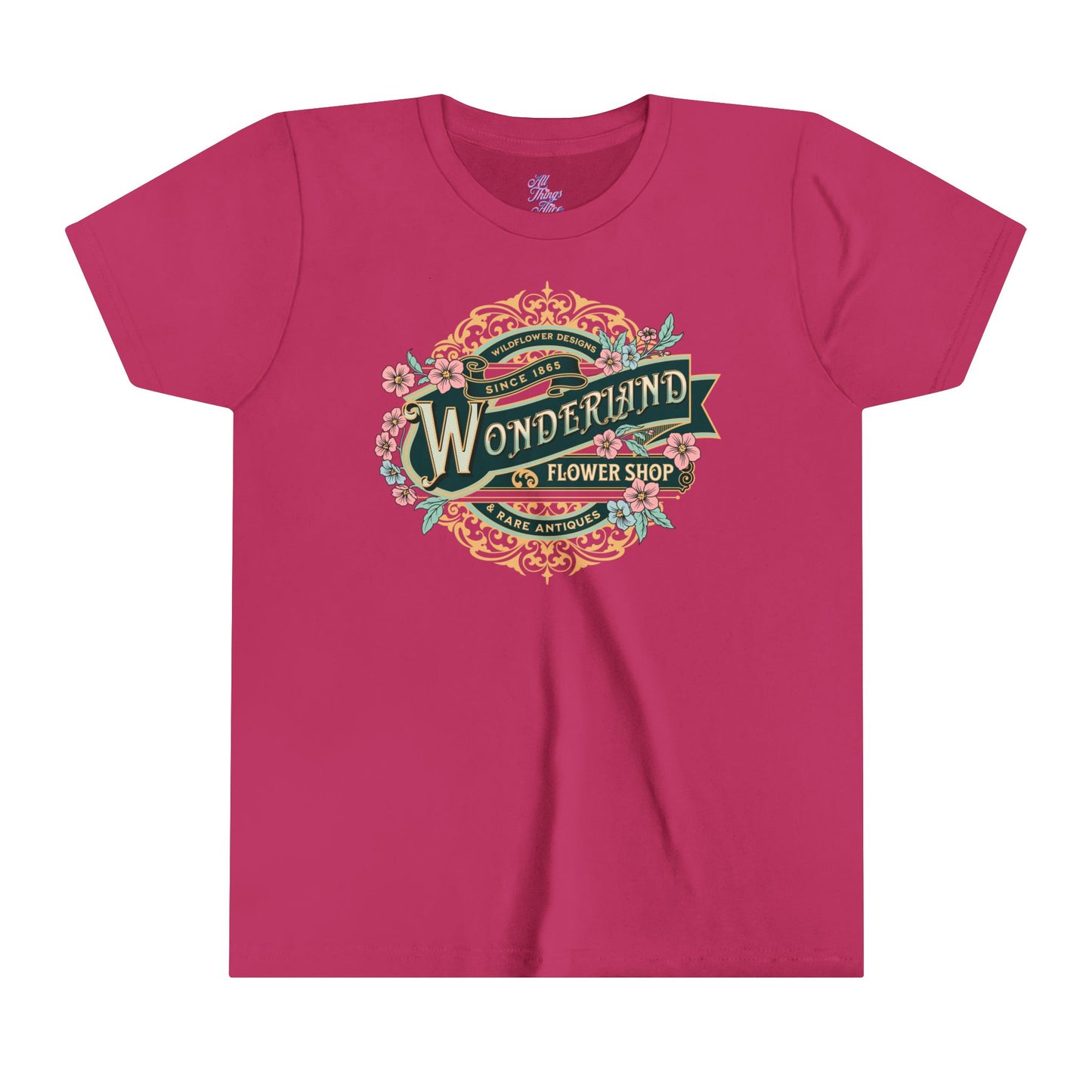 Wonderland Flower Shop - Youth Short Sleeve Tee