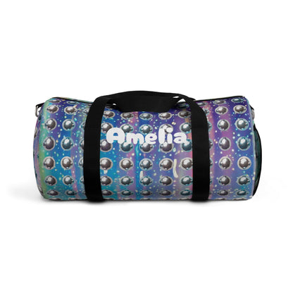 Holographic Disco Ball Duffel Bag with optional Personalization