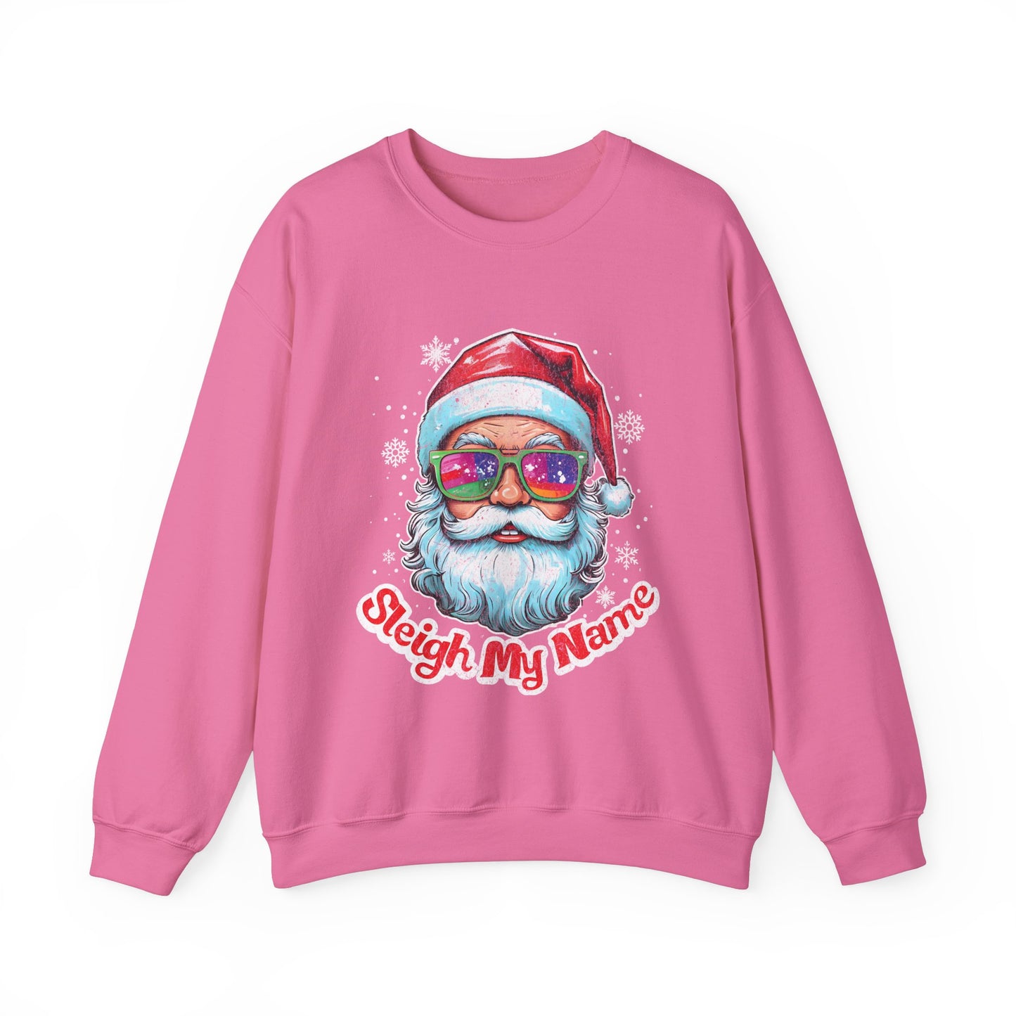 Funny Santa Sleigh My Name Sweatshirt