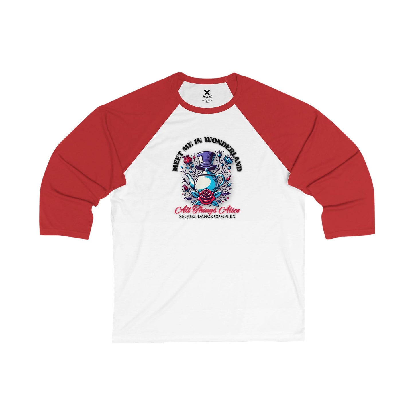 All Things Alice - Meet Me In Wonderland - Unisex 3\4 Sleeve Baseball Tee