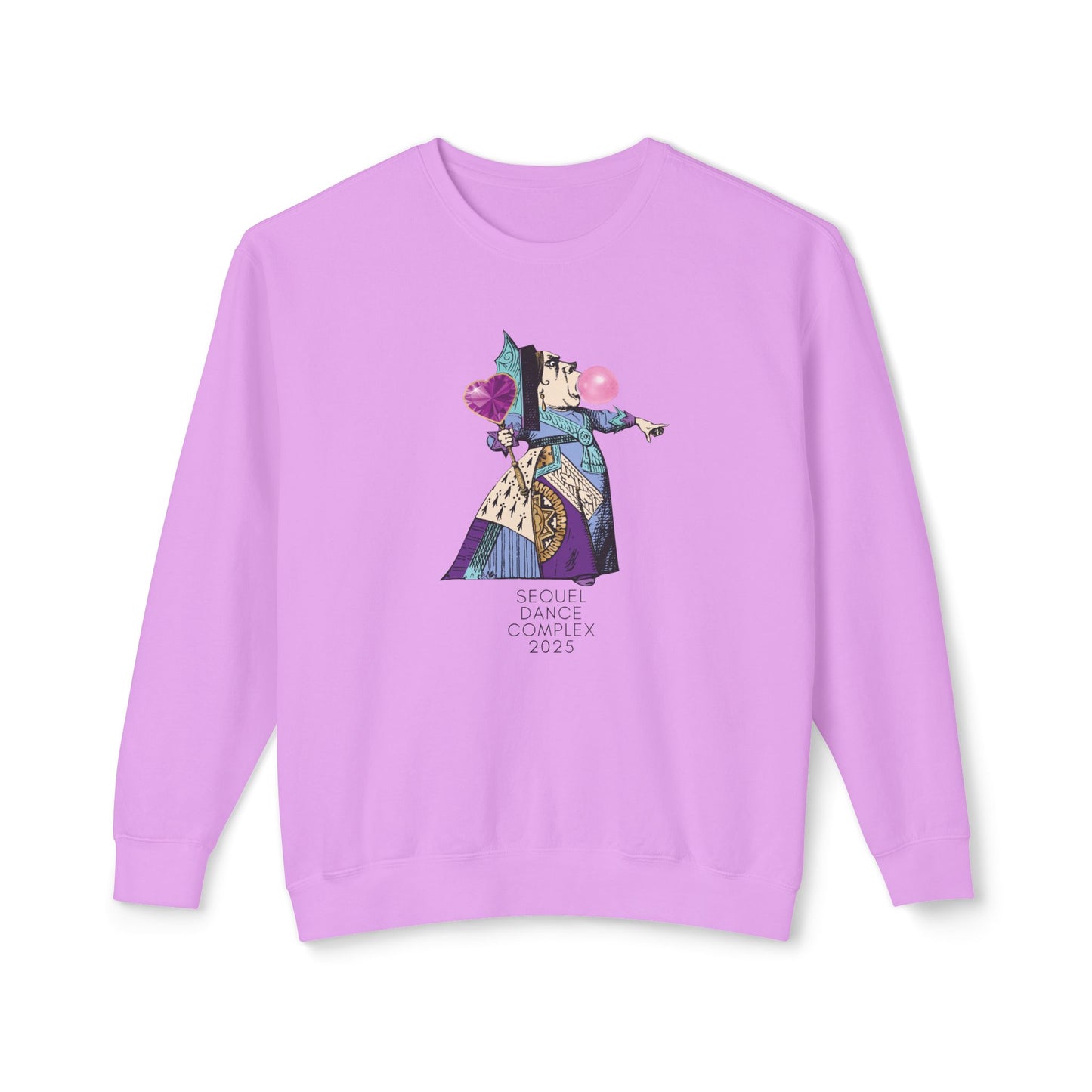 Bubblegum queen Comfort Colors Unisex Lightweight Crewneck Sweatshirt