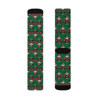 90s Hip Hop Santa Pattern Socks