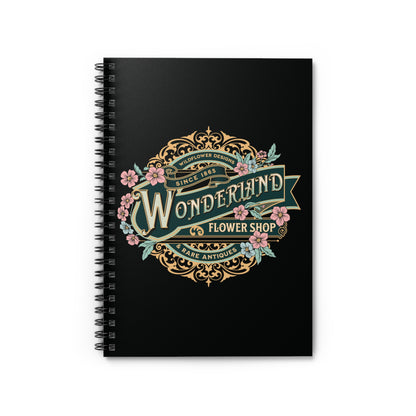 Wonderland Flower Shop Spiral Notebook - Ruled Line