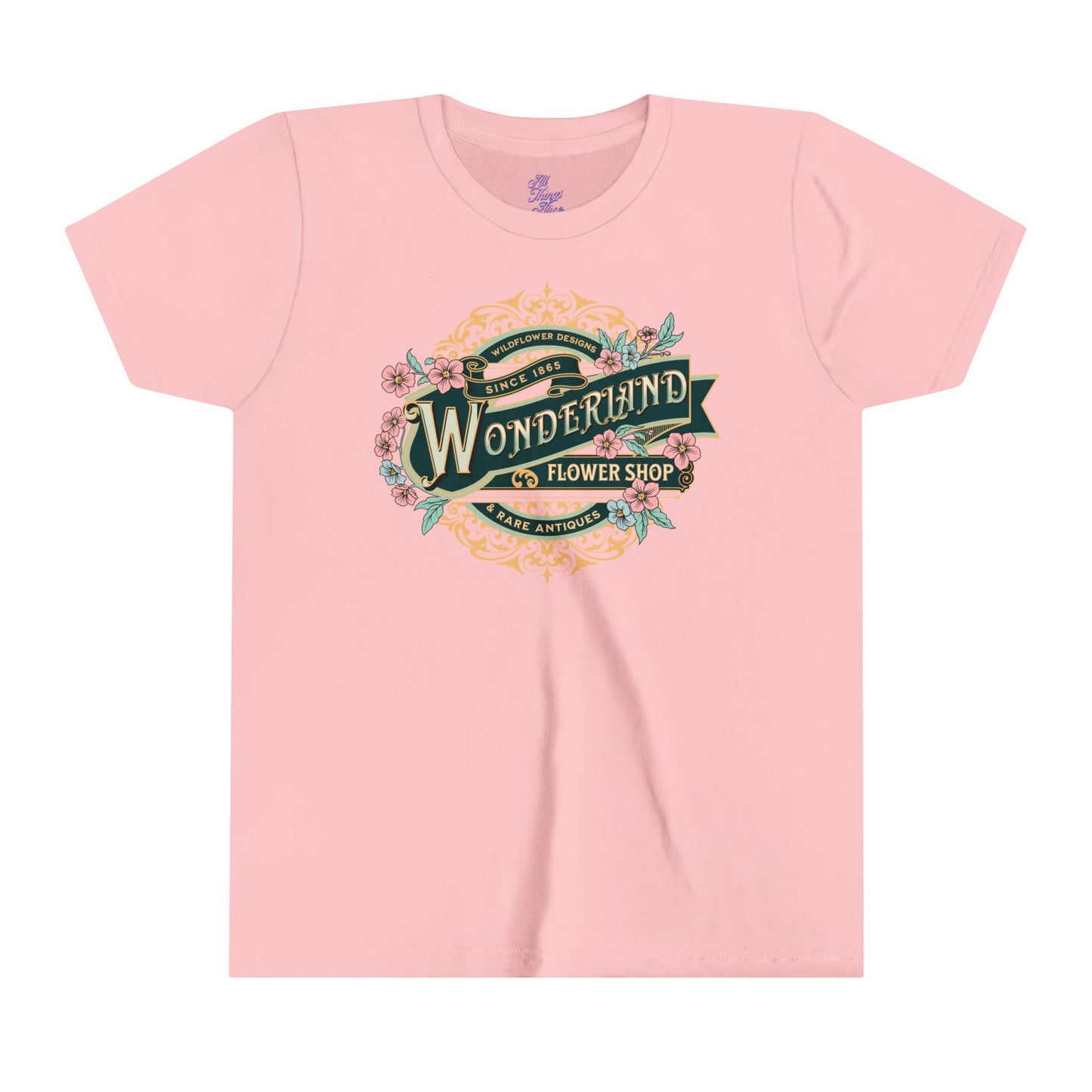 Wonderland Flower Shop - Youth Short Sleeve Tee