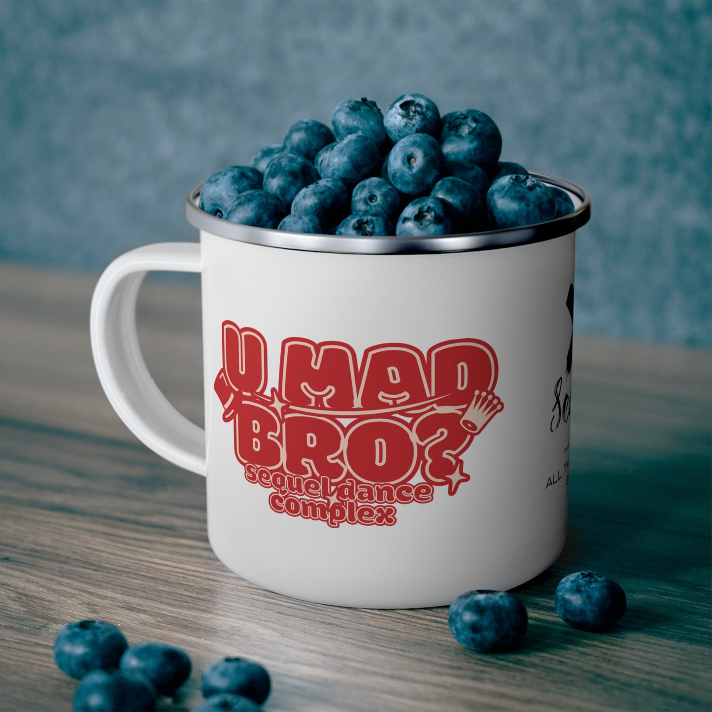 U Mad Bro?- Kid-Friendly - Enamel Camping Mug