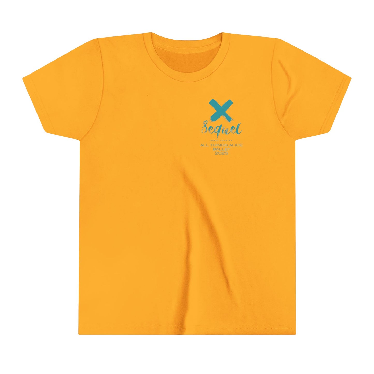 Here for the Tea Back Imprint with small left chest logo-- Youth Short Sleeve Tee