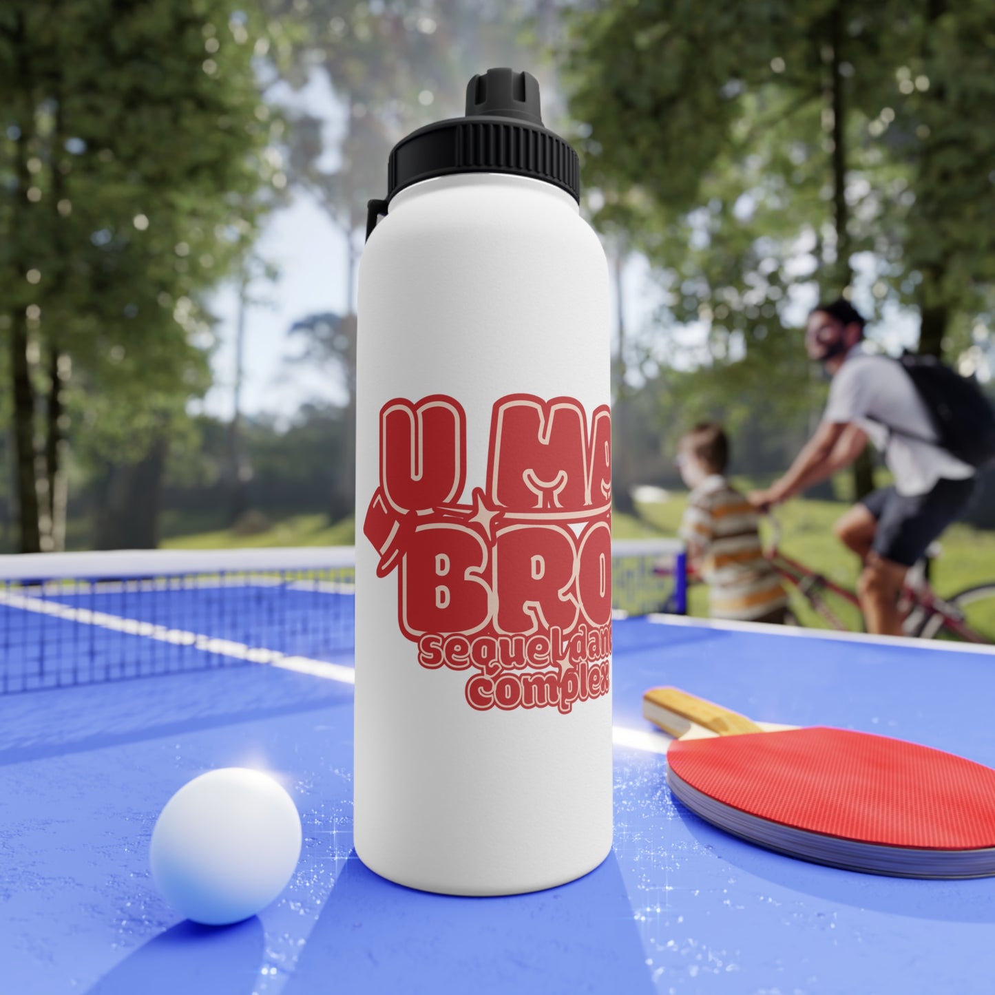 U Mad Bro? - Stainless Steel Water Bottle, Sports Lid