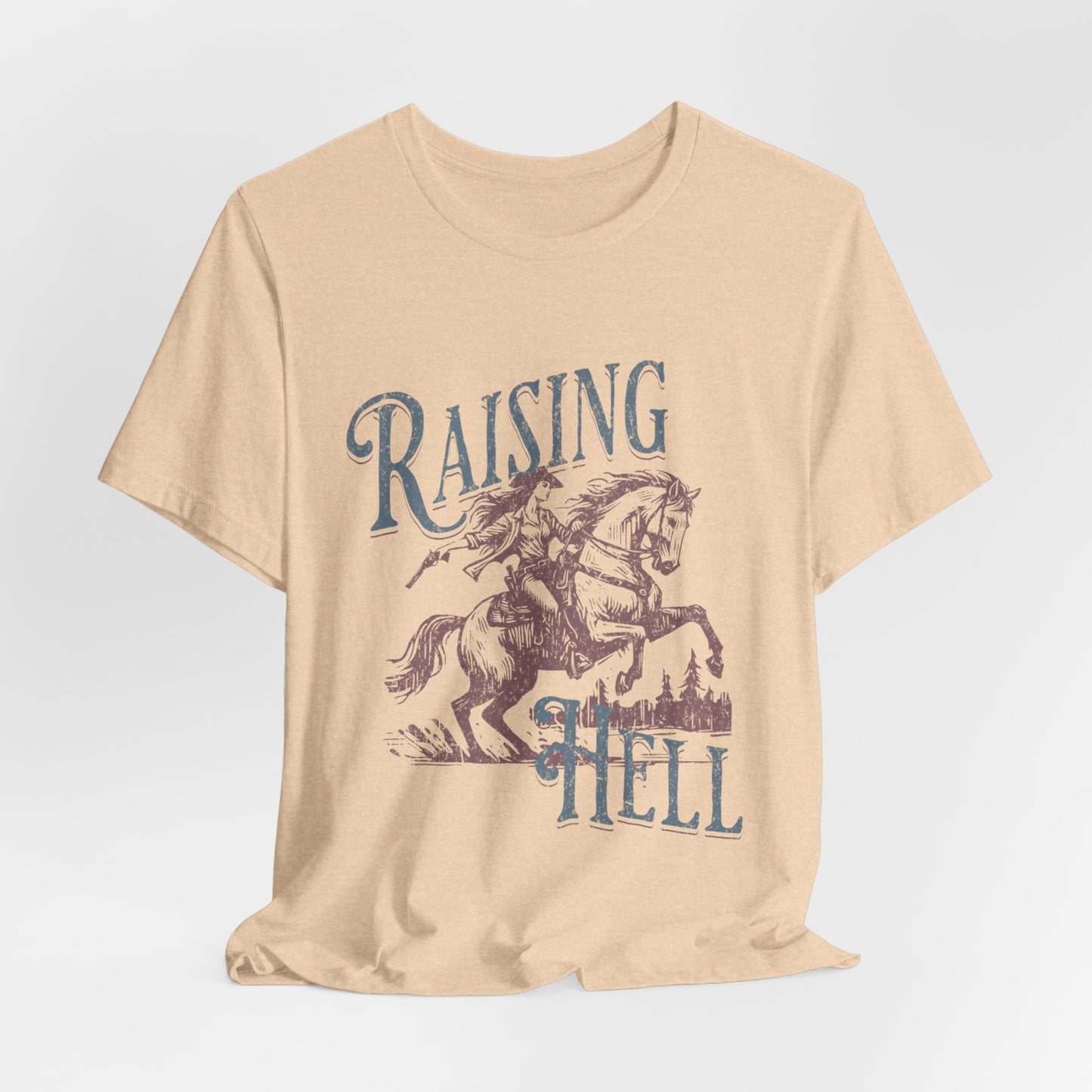 Raising Hell Cowgirl - Unisex Jersey Short Sleeve Tee