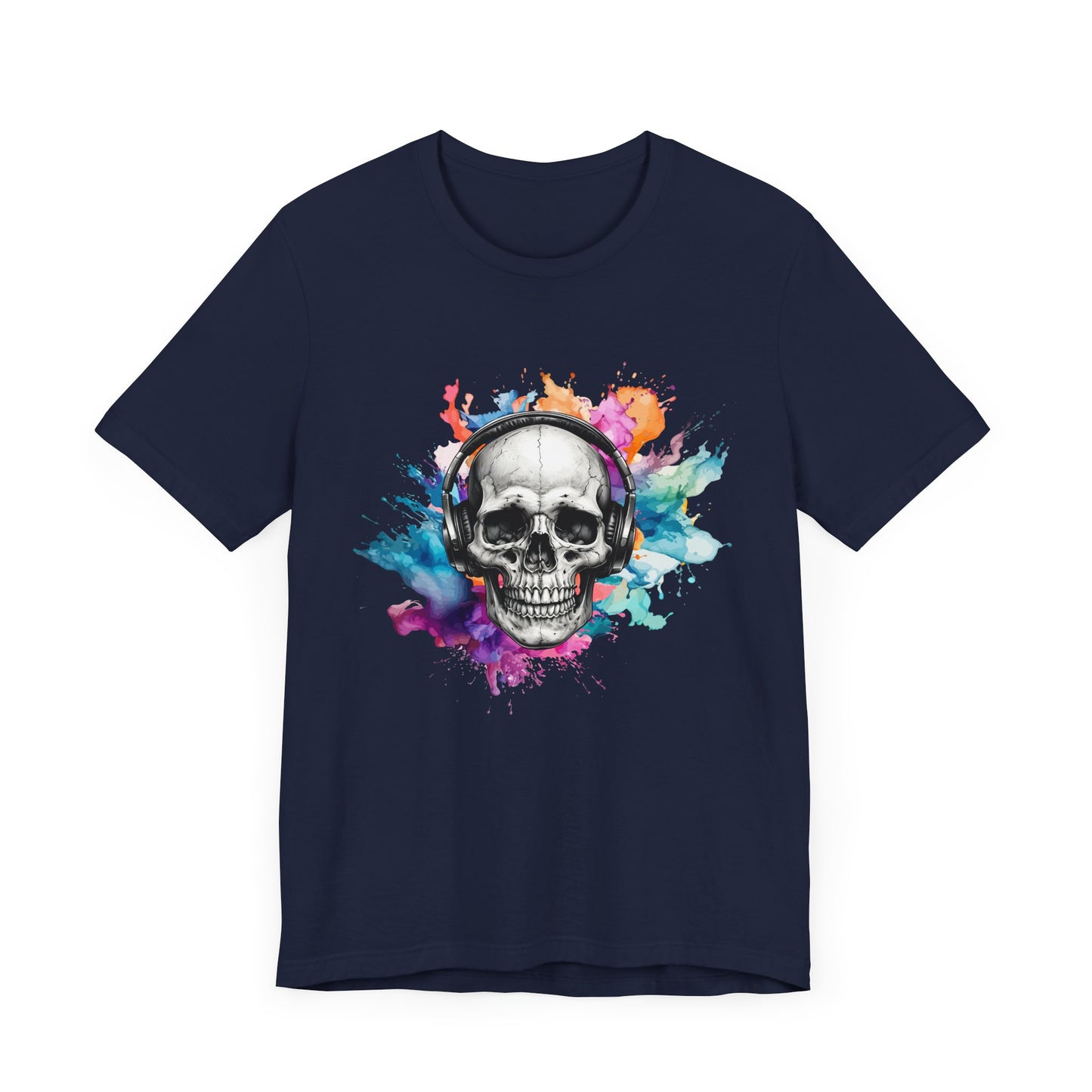 Skull Headphones Tee Express Delivery available