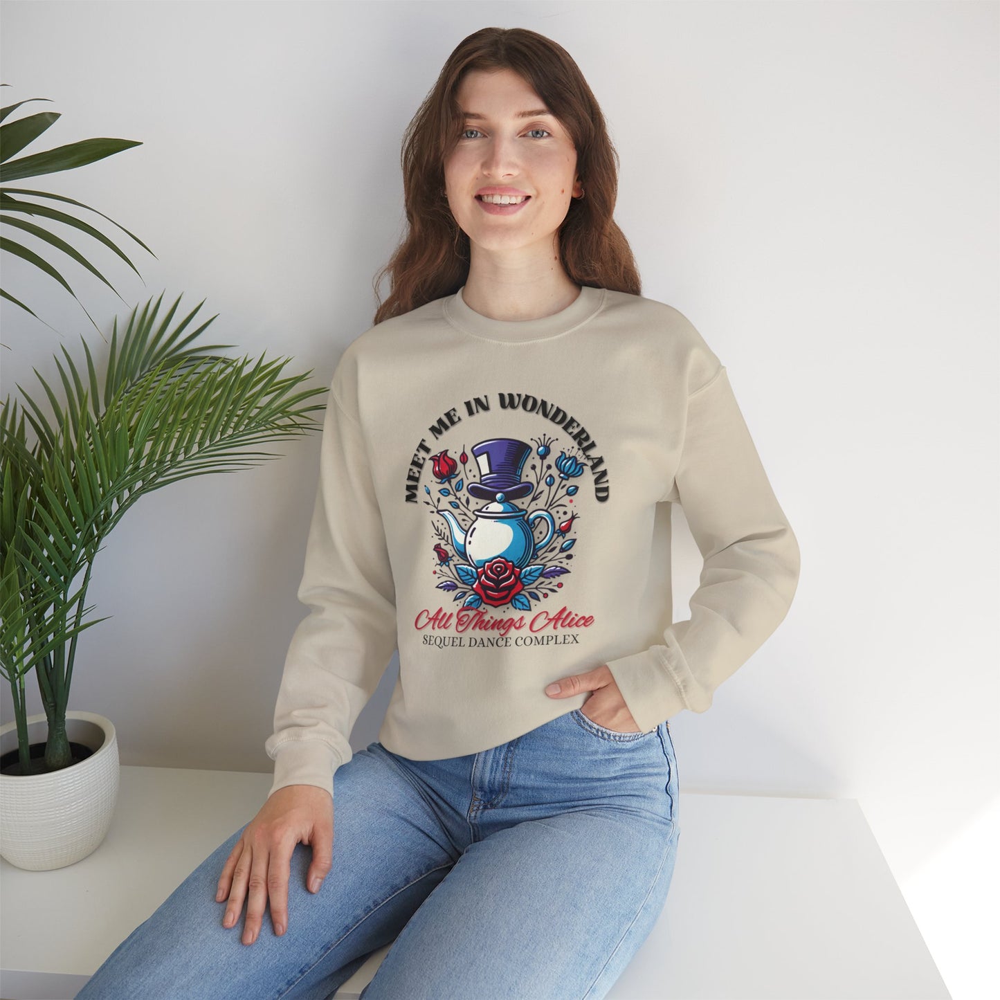 Meet Me In Wonderland - Gildan 18000 Sweatshirt