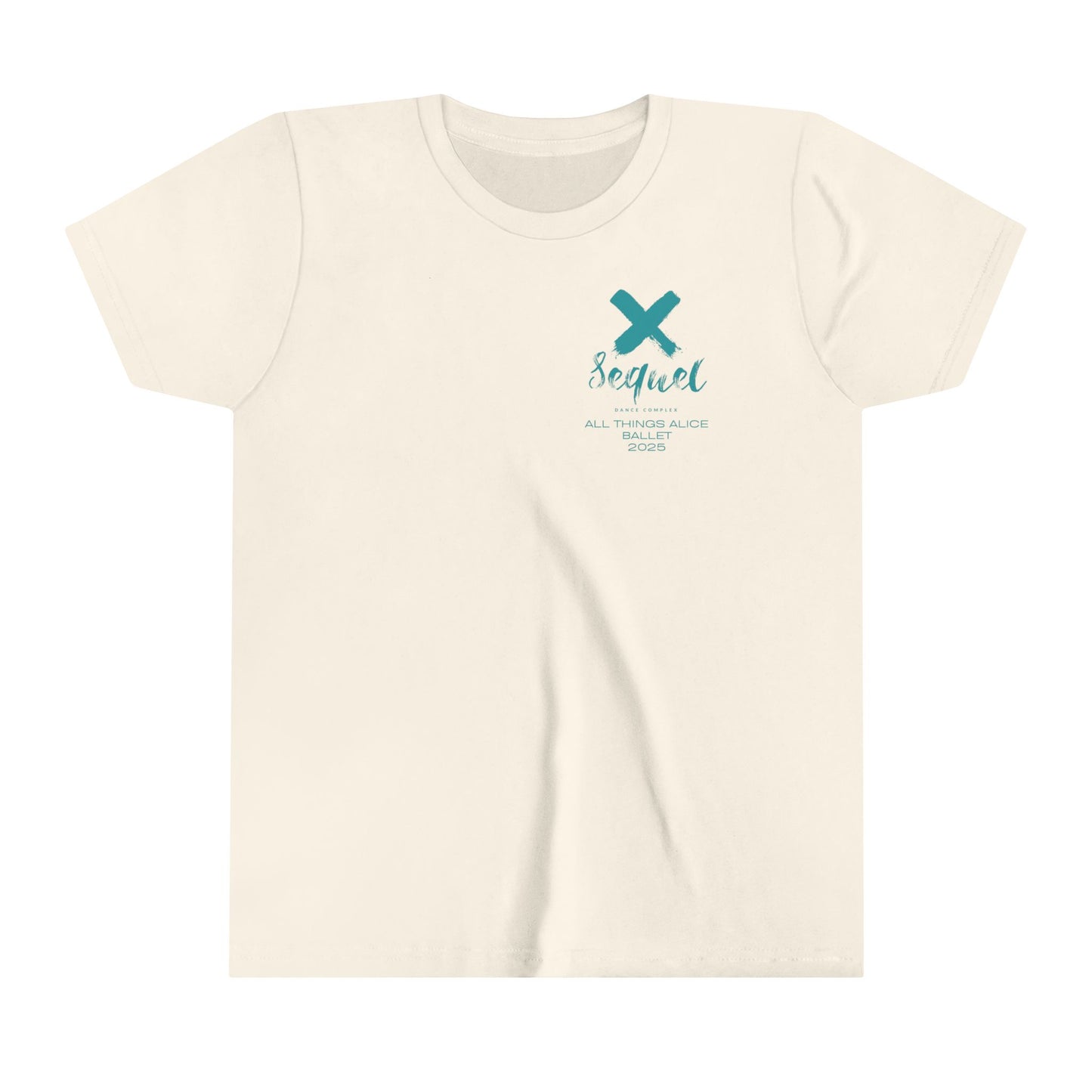 Here for the Tea Back Imprint with small left chest logo-- Youth Short Sleeve Tee