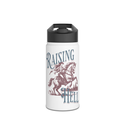 Raising Hell - Stainless Steel Water Bottle, Standard Lid