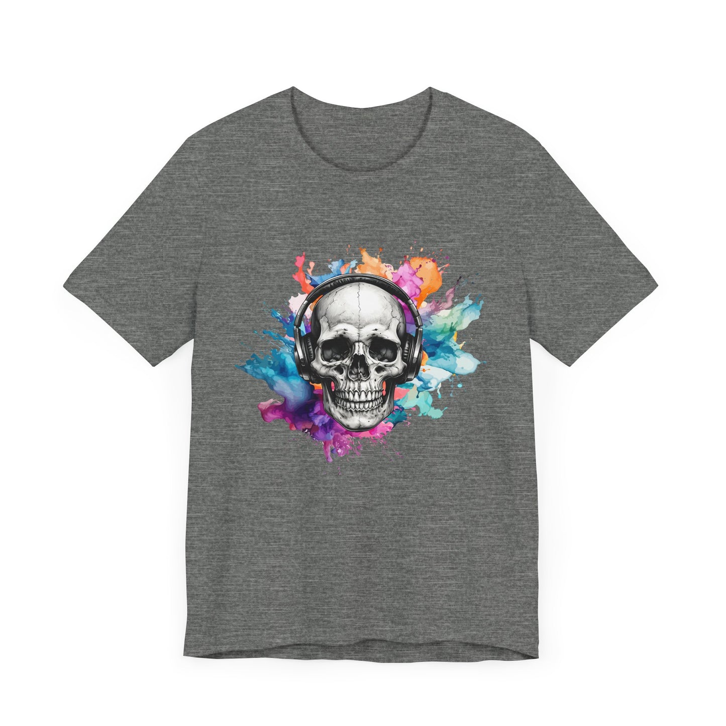 Skull Headphones Tee Express Delivery available