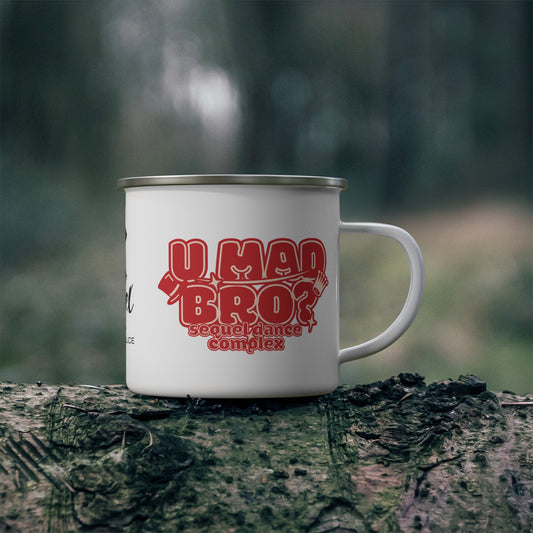 U Mad Bro?- Kid-Friendly - Enamel Camping Mug