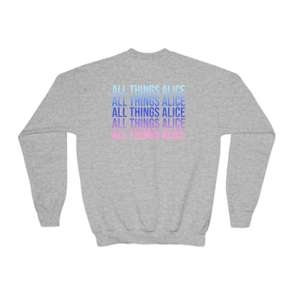 Bubblegum Queen Youth Crewneck Sweatshirt