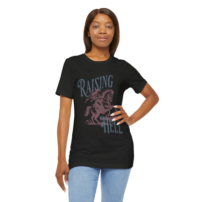 Raising Hell Cowgirl - Unisex Jersey Short Sleeve Tee