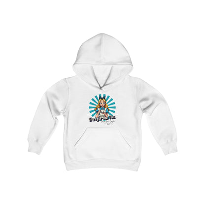 Here For The Tea - Youth Heavy Blend Hooded Sweatshirt