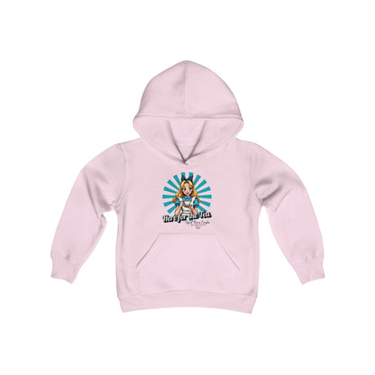 Here For The Tea - Youth Heavy Blend Hooded Sweatshirt