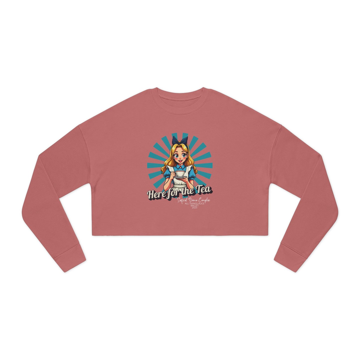 Here for the Tea - Women's Cropped Sweatshirt