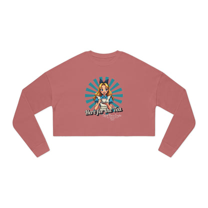 Here for the Tea - Women's Cropped Sweatshirt