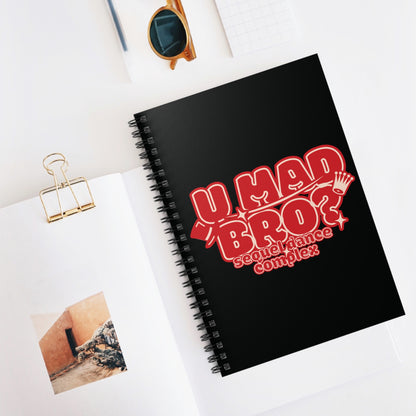 U Mad Bro? - Spiral Notebook - Ruled Line