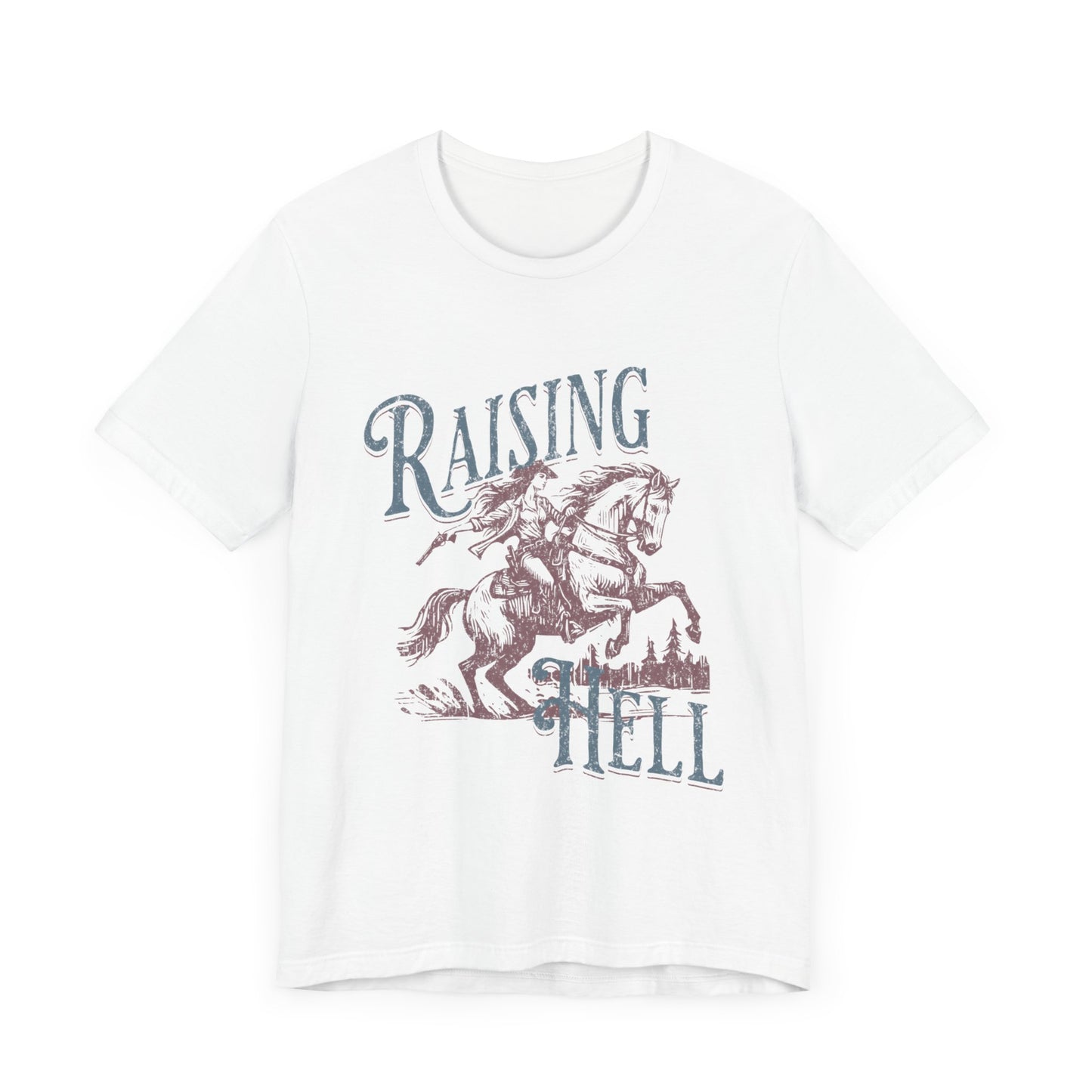 Raising Hell Cowgirl - Unisex Jersey Short Sleeve Tee