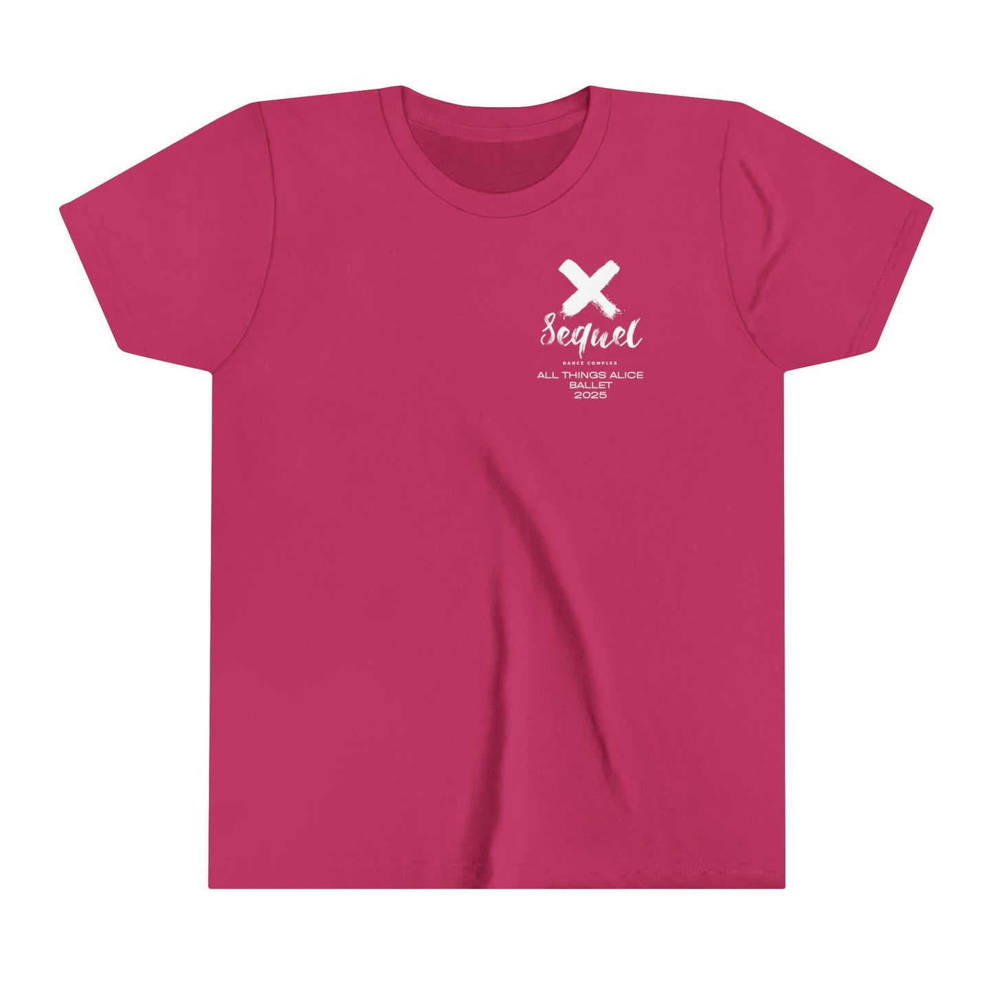 Here for the Tea Back Imprint with small left chest logo-- Youth Short Sleeve Tee