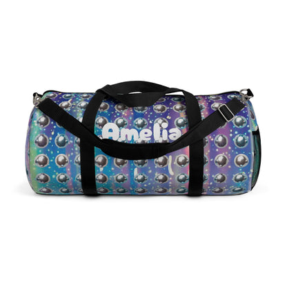 Holographic Disco Ball Duffel Bag with optional Personalization