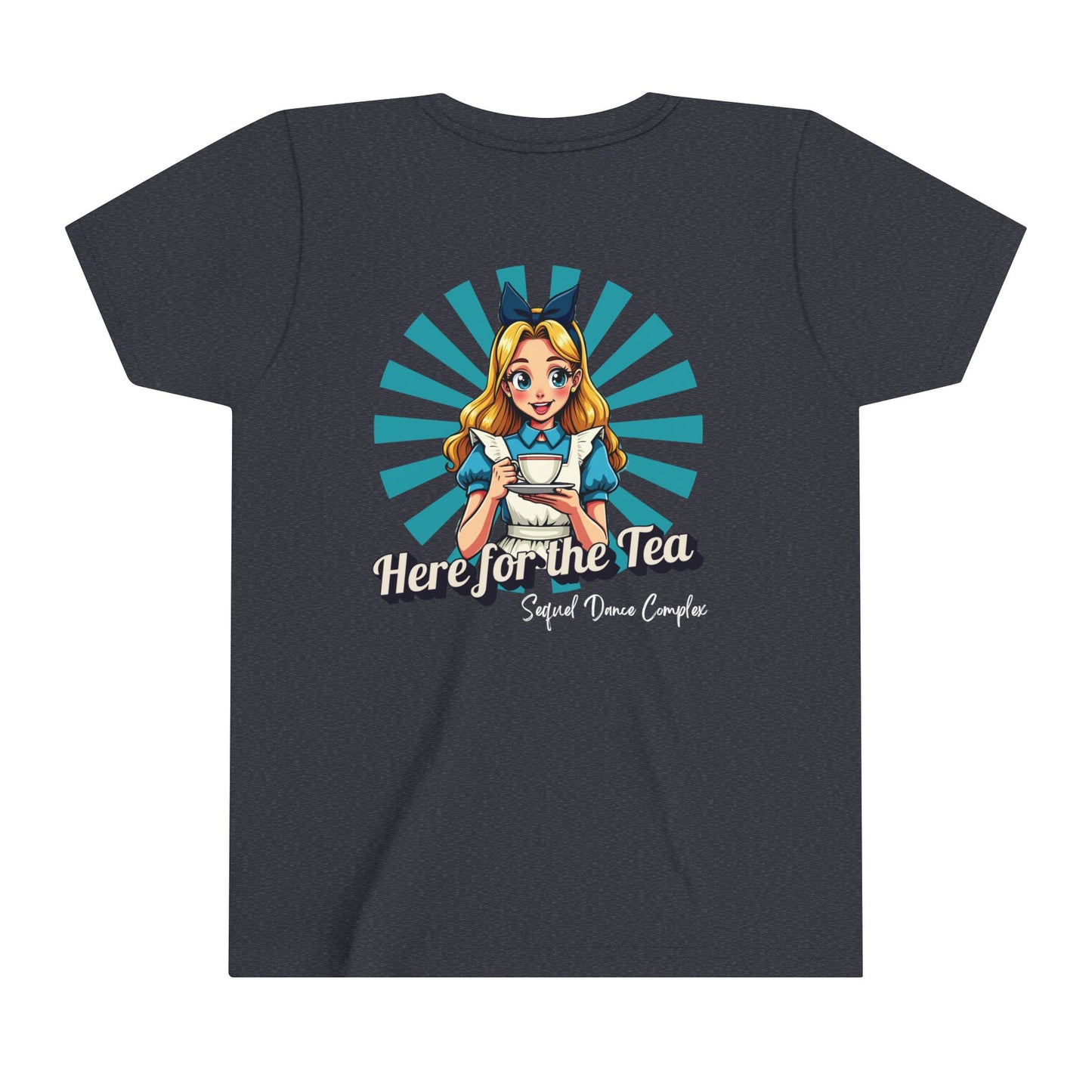 Here for the Tea Back Imprint with small left chest logo-- Youth Short Sleeve Tee