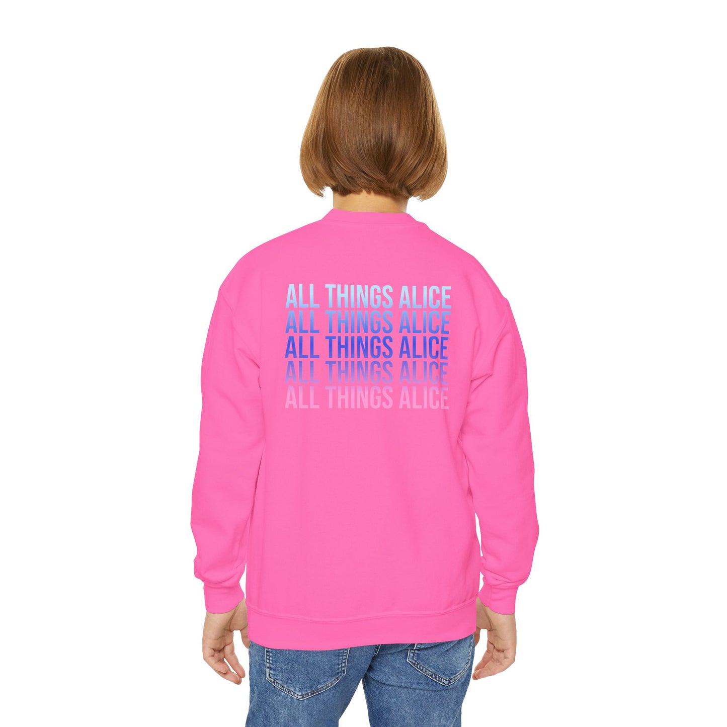 Bubblegum Queen Youth Crewneck Sweatshirt