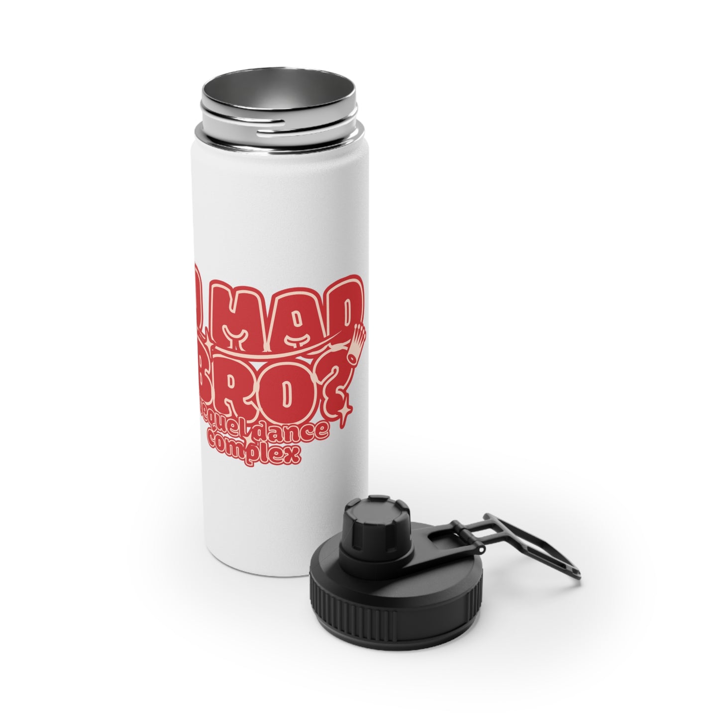 U Mad Bro? - Stainless Steel Water Bottle, Sports Lid